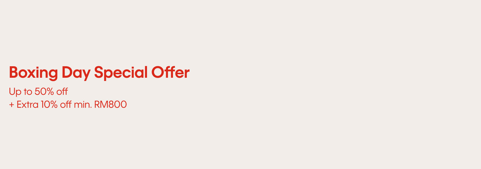 Calvin Klein Boxing Day Special Offer